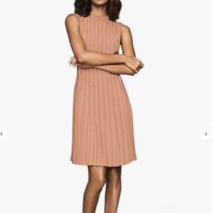 Reiss Linnea Pleated Sleeveless Shift Dress NWT